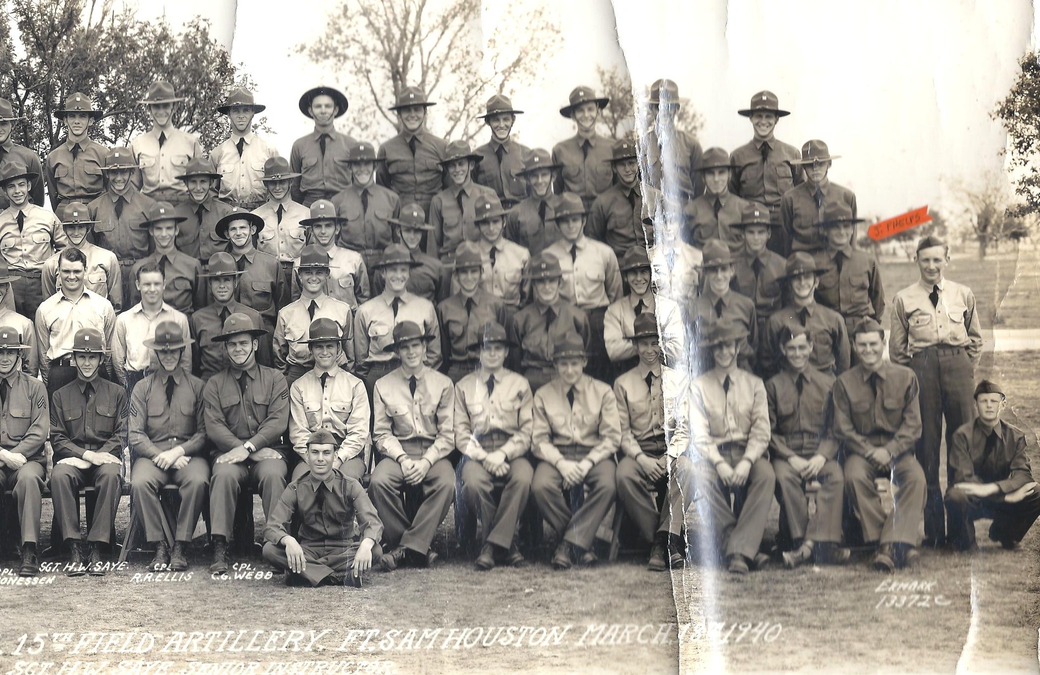 15th Field Artillery in Texas